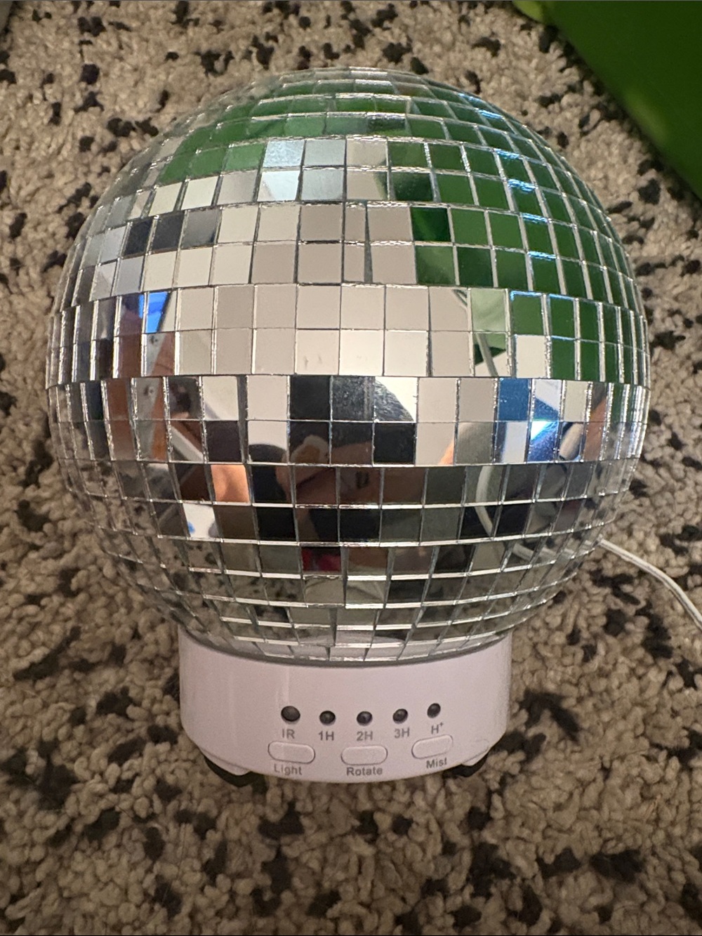 Silver Disco Mirror Ball Essential Oil Diffuser
